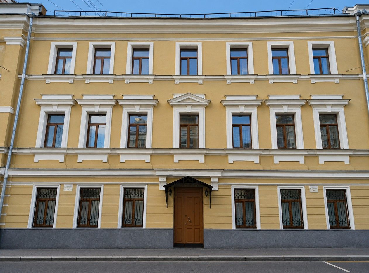 фасад дома, здание по адресу г Москва, Большой Казённый пер, д 8 стр 1
